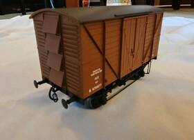 7f-056-014 Dapol O Scale Br Standard Planked Van Ale Bauxite B870077