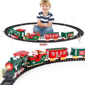 Jhx6699 Deao Train Set For Christmas Tree With Sound And Light Kids Toys