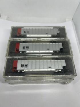 121506 Deluxe Innovations N Scale Train 6 Pack Of Twin Tub Coal Gondolas - Satx