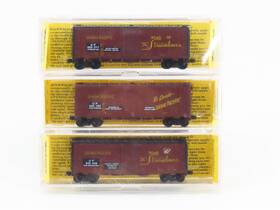 141403 Deluxe Innovations N Up Union Pacific Mow 40ft Box Cars 3-pack - Sealed
