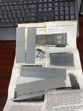 1916-5b Dennis Storzek Modelmaker Model Maker Nicole Plate Road Boxcar Resin Kit Ob Vintage Ho