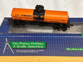 Ssa1417.2 Des Plaines Hobbies S Scale # Simonins #9563 Tank Car - Boxed