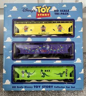 Disney 051108019944 Toy Story Express Tri-pack Ho Scale Train 3 Cars Set 1996