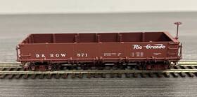 Dp-3503 Division Point The Hon3 Brass Drop-bottom Gondola D&rgw #871 Used/ln