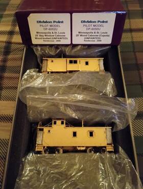 Division Point Dp-6050u/dp-6052u 6050u/6052u M&st.l 2006 Pilot Model Rendezvous Caboose Set Rare