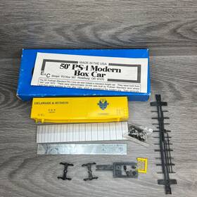 29596 E&c Shops 0214 Ho Scale 50ft Ps-1 Box Car #0214 Delaware Hudson D&h Train Kit