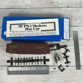 35325 E&c Shops Ho Scale 50ft Ps-1 Box Car Western Pacific Feather River Route