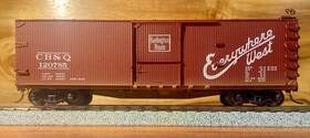 Ertl 036881033332 3333 Ho Scale Chicago Burlington And Quincy 50ft Usra Double Sheated Boxcar