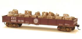 90348 Ertl Seaboard Airline Low Side Gondola Ho Scale Bailed Scrap Metal Load
