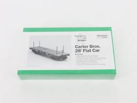 Eh401 Evergreen Hill Hon3 Scale Carter Bros. 28ft Wood Flatcar Kit Sealed