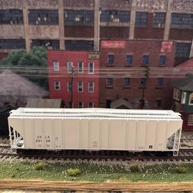 Ee-1710-2 Exactrail Ho Scale Evans 4780 Covered Hopper Uslx 20128 Ee-1710-2 Exactrail Ho Scale Evans 4780 Covered Hopper Uslx 20128