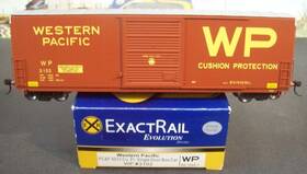 Ee-3102-5 Exactrail Ho Western Pacific Pc&f Cu.ft. Single Door Boxcar #3102 Nib