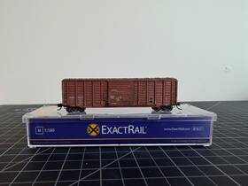 En-50407-2 Exactrail N Scale P-s 5277 Waffle Side Box Car - Dme #5422 / Custom Weathered