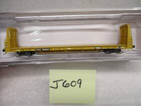 En-51601-6 Exactrail N Trenton Works 67ft-11 Inch Bulkhead Flatcar Ttpx 806052 J609
