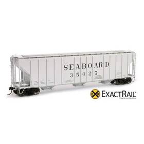 Ep-81009-1 Exactrail Ho Magor 4750 Covered Hopper Seaboard Coast Line Car # Sal 35025 New