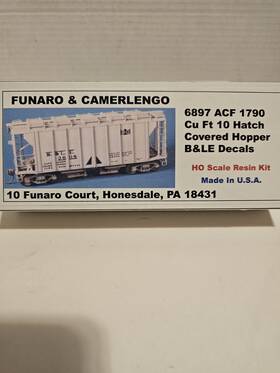 1790 F&c 6897 Ho Funaro And Camerlengo B&le Acf Covered Hopper Resin Kit