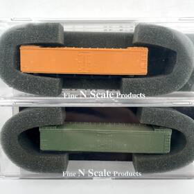 Fnr-2002 Fine N-scale Products Lot Of 2 Pacific Fruit Express 50ft Wood Refrigerator Car