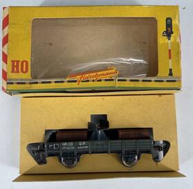 1451a Fleischmann 1451 A Ho Scale Db Gondola Support Car For The Crane In Orig Box