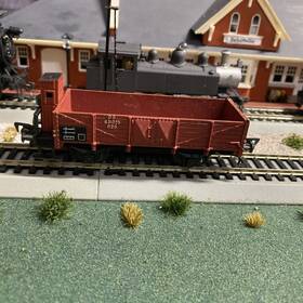 1485 Fleischmann H0 Open Freight Car With Brake House Good In Original Packaging