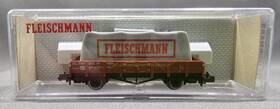 8211 Fleischmann 8230 N Scale Tarp Covered Load 2 Axle Container Wagon Flat Bed Car