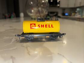 Gfn-1465 Fleischmann Vintage Western Germany Ho Db Shell Oil Metal Tank Car Gfn 1465