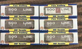 30035-30050 Fox Valley Models 30035 Ho Scale Soo Line Box Cars Lot Fvm New 6