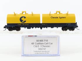 50005710 Fox Valley Models 81231 N Scale Atlas C&o Chessie System 48ft Cushion Coil Car #306747