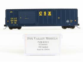 504045 Fox Valley Models 81911 N Scale Fvm Csxt Canstock Box Car #504045