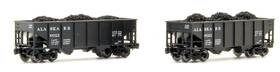 Ft-2041-1 Full Throttle Z Scale Gauge Wdw Alaska Rr 33ft Hopper 2 Car Set #1