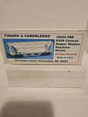 30020 Funaro & Camerlengo And Prr H30a Covered Hopper With Decals Ho Kit Usa. New