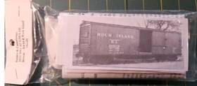 3061 Funaro & Camerlengo 3051/3061 And Ho 40ft Usra Ds Boxcar With B&m Rock Island Decals