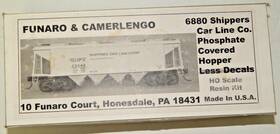 6880 Funaro & Camerlengo And - Ho #6880 Shippers Car Line Hopper Kit Pre-owned
