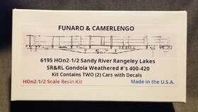 279-6195 Funaro & Camerlengo F&c 6195 Hon2-1/2 Hon30 Sandy River Rangeley Lakes Wt Gondola Sr&rl 2-car