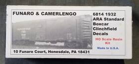 279-6814 Funaro & Camerlengo F&c 6814 Clinchfield 1932 Ara 40ft Standard Boxcar Crr Kit