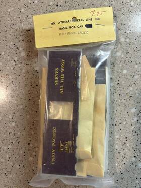 H-217 G. F. Menzies /athearn Metal Line Ho Box Car Kit Union Pacific