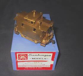 Sh-701 Gem Brass Models Ho 21ft Wooden Reading 4-wheel Caboose