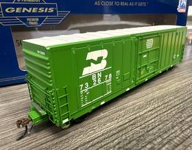 Athg26809 Genesis Athearn Rtr Ho 50 P.c. And F. Box Car Burlington Northern Nib
