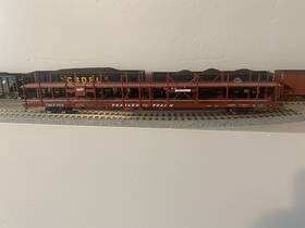 Athg69541 Genesis Athearn Rtr Ho F89f Auto Rack Flat Car Western Pacific #84682