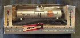 33500 Gilbert Gulf Oil Gas 40ft Tank Car Grcx 5016 Sprung Metal Trucks Ob