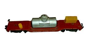 P-10358 Gilbert American Flyer Vintage S Gauge Depressed Center Flat Car 24533 Service