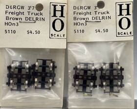 B370109 Grandt Line Hon3 2-pair Of Freight Trucks #5110