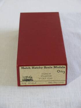 Hh-301 Hetch Hetchy Scale Models Hh-301/1295 Vtg 1/4 Inch On3 D&rgw Plastic Flat Car Kit
