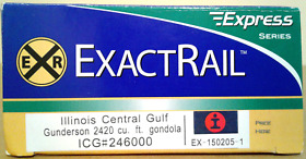 150205-1 Ho Scale Exactrail Gunderson 2420 Cu Ft. Gondola Icg #246000