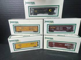 Industrial Rail 077071077934 Bundle Of Five N Scale Freight Cars Train Toy Industrial Rail 077071077934 Bundle Of Five N Scale Freight Cars Train Toy