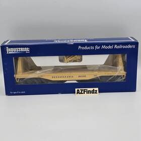 Idm-2001 Industrial Rail Idm 7501 Flatcar With Bulkheads And Stakes Pennsylvania Rr