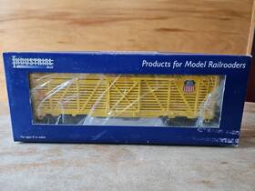 Idm-3001 Industrial Rail O Gauge 027 Stock Car Union Pacific Railroad Yellow Exc In Box