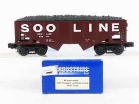 Idm-4006 Industrial Rail O Gauge 3-rail Idm 4006 Soo Line 2-bay Hopper #44649 With Load