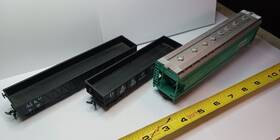 1063b Intermountain 3x Vintage Ho Scale Pacific Central Pc Grain Hopper Atsf And Dsrg Gondolas F/s