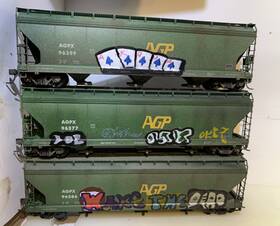 1095l Intermountain Ho Scale Special Run Ag Processing Inc Custom Weathered Graffiti