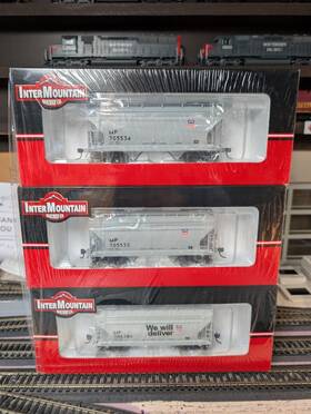 1161-3c Intermountain Cs Intermountain/pwrs Ltd Run Acf 2 Bay Hopper Set Mp Missouri Pacific Up Paint